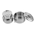 thumbnail image 5 of 3x Food Storage Containers, 304 Stainless Steel Food Storage Containers, Leak-Proof Smell-Proof Silver 67.63oz, 5 of 18