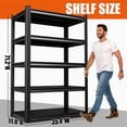 thumbnail image 2 of Ultra-Strong Adjustable Shelf Unit, 4-Tier Metal Shelving Organizer with 600 lb/Shelf Rating, Ideal for Home Garage Storage, Pantry, Office, Laundry & Utility Rooms | 40" x 18" x 54", 2 of 8