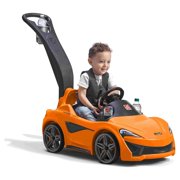 Step2 McLaren 570S Orange Sports Push Car and Ride on Toy for Toddlers