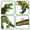 thumbnail image 3 of Remote Control Dinosaur Toys for Kids, Electric Walking Dinosaur Toy with Light Up & Realistic Roaring, T-rex Dinosaur Toys for Boys Girls - Green, 3 of 8