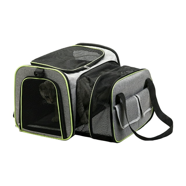 Amdohai Sac de Transport pour Animal Extensible avec Poignée Zippée et Poches, Pliable pour Chat