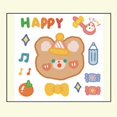 thumbnail image 3 of Cartoon Bear Sticker Multifunctional Paper Cute Aesthetic Water Bottle Sticker for Laptop Phone Case, 3 of 3