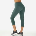 thumbnail image 2 of Pantalones de yoga ajustados de cintura alta para mujer - Pantalones cortos deportivos con forma de melocotón - M-L, 2 of 4