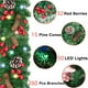 thumbnail image 4 of XWSHYW Decoraciones Navideñas Adornado con Tela para Árbol de Navidad, Pared Decorativa para Puerta de Casa, Guirnalda de Adornos Navideños, 4 of 5