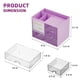 thumbnail image 3 of Organizador de Escritorio Marbrasse con 3 Cajones y 4 Compartimentos Morado, 3 of 7