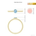 thumbnail image 4 of ANGARA Natural Classic Solitaire Oval Aquamarine Promise Ring in 14K Yellow Gold for Women (Size-5x4mm) | March Birthstone, Birthday, Anniversary, Jewelry Gift for Women | Natural Aquamarine Ring, 4 of 9