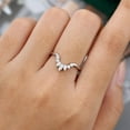 thumbnail image 6 of Empire Jewelry Excellent 1.4 Ct Oval Cut Moissanite Ring - Silver 14K White Gold Plated Ring - V Shape Diamond Rings for Women - Chevron Diamond Rings for Women - Gifts for Her, 6 of 6
