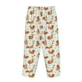 thumbnail image 5 of Xecao Squirrel Playing Women's Straight Lounge Pajama Pants: The Epitome of Relaxed Sleepwear, 5 of 9