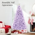 thumbnail image 4 of Best Choice Products 6ft Pre-Lit Lavender Christmas Tree, Artificial Holiday Decoration w/ 250 Lights, 4 of 10
