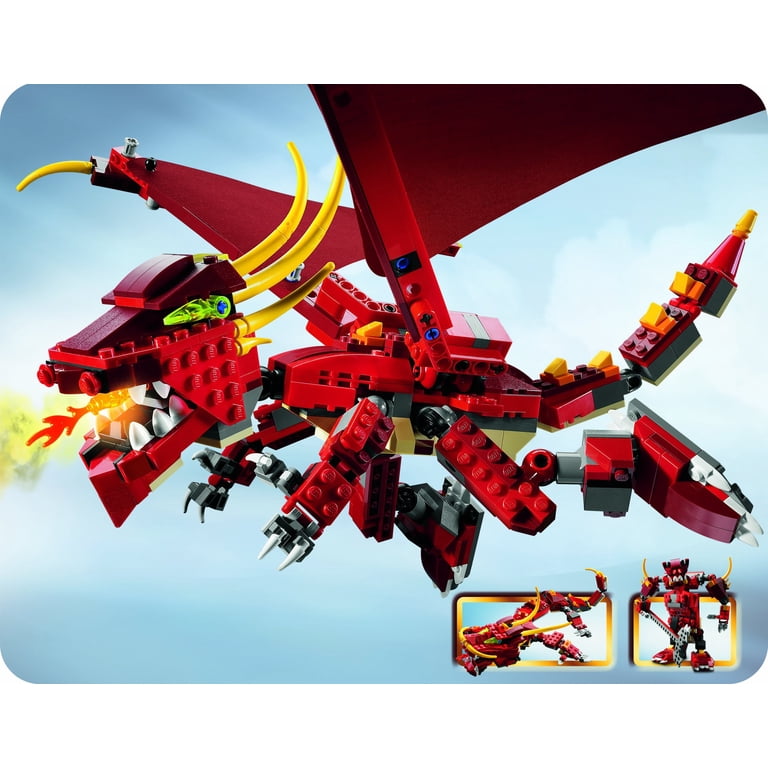 LEGO Creator Cool Creation Idea: Fiery Legend Set #6751, 3-in-1