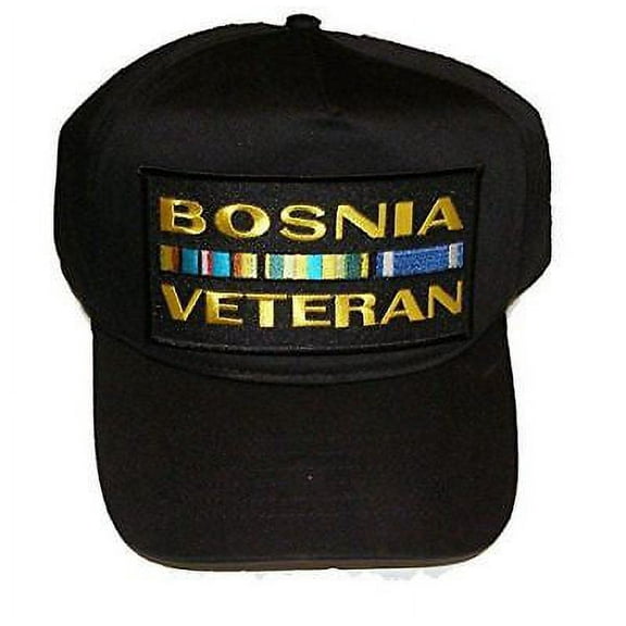 BOSNIA VETERAN W/ CAMPAIGN RIBBONS HAT CAP BALKANS SERBIA BOSNIA CONFLICT
