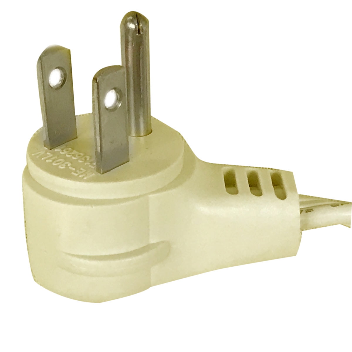 Royal Designs, Inc. Heavy Duty Extension Cord with Indicator light for Indoor & Outdoor, 8 ft long, Beige, 3 Outlet Prong Grounded Wire UL Listed, Set of 2