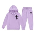 thumbnail image 3 of Tiijoy Little Boys Outfits Casual Active Hoodie Jogger Sweatpants Tracksuit, Sizes 5-6, 3 of 4