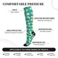 thumbnail image 2 of Sikiie Lemon Blue 1 Pairs Compression Socks for Men and Women 15-20 mmHg Running Support Socks, 2 of 7
