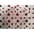 thumbnail image 4 of oneOone Cotton Silk White Fabric Red Insect Dress Material Fabric Print Fabric By The Yard 42 Inch Wide, 4 of 4