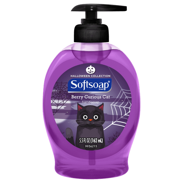 Softsoap Liquid Hand Soap Pump, Halloween Collection Berry Curious Cat