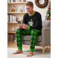 thumbnail image 4 of AceBaby Christmas Family Matching Pajamas Sets Fashion Tree and Plaid Printed Holiday Loungewear Sleepwear PJs, 4 of 10