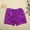 Purple, variant on Girls Volleyball Shorts Comfortable Pink Shorts Elastic Waist Girls Basketball Shorts 11-12 Years