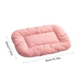 thumbnail image 3 of Soft Plush Pet Bed Mat for Dogs Cats Cozy Sleeping Pad Breathable Crate Kennel Cushion Small Medium Large Indoor Floor Mat(Pink-S), 3 of 6