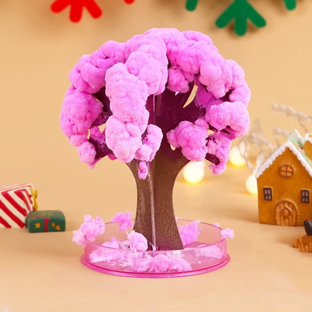 BKER DIY Cherry Tree Crystal Decoration Creative Desktop Flowering Paper Tree For Unique Home Decor And Creative Projects(25ml)