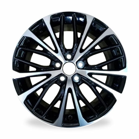 Wheel Rim for 18-22 Toyota Camry 18x8 in Black Machine Face (Diamond Cut) Aluminum Rim Direct Fit
