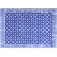 thumbnail image 1 of Ahgly Company Machine Washable Indoor Rectangle Abstract Blue Contemporary Area Rugs, 6' x 9', 1 of 4