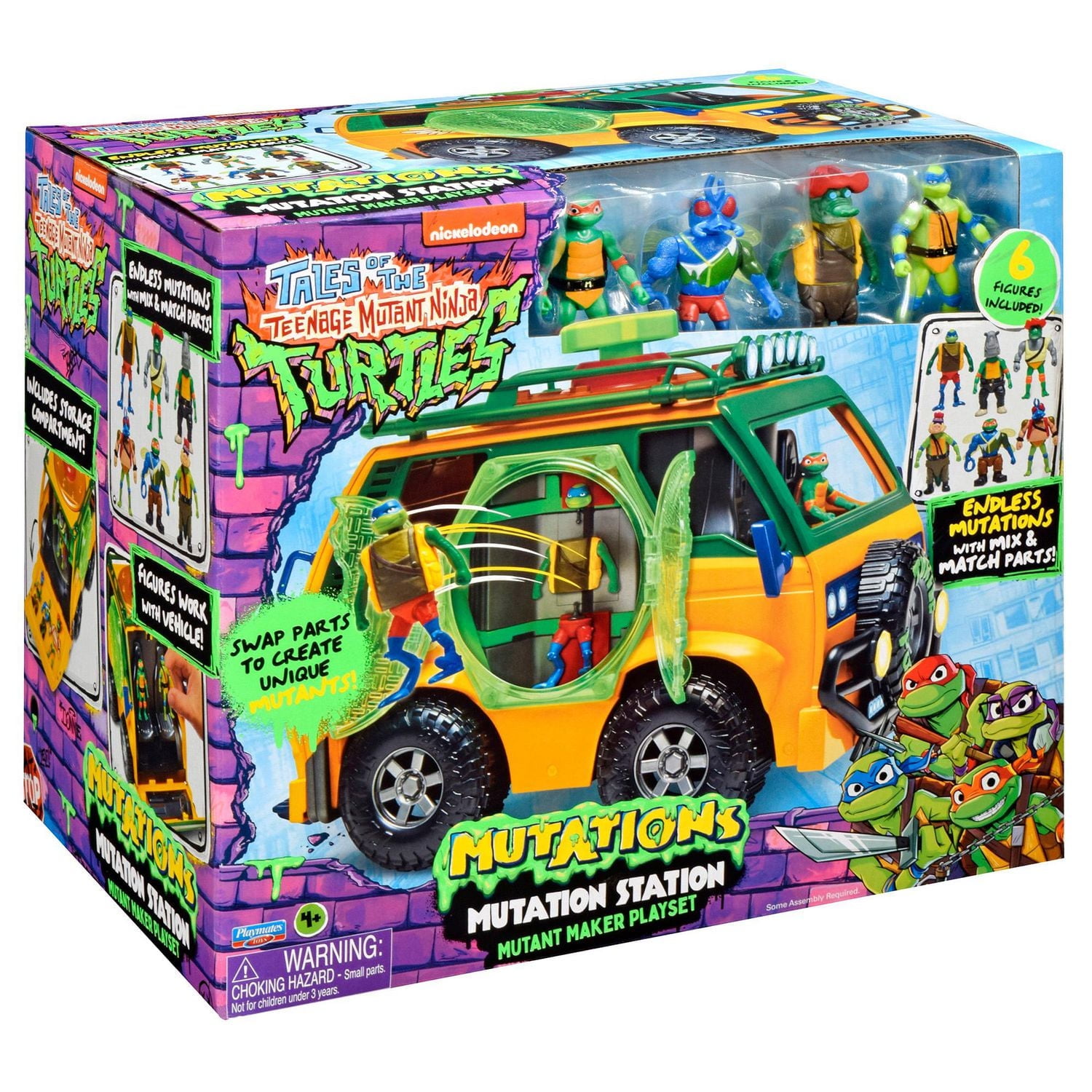 RXHxTMNT Turtles Figure Set＆Walker Wagon Rxhxtmnt Turtles