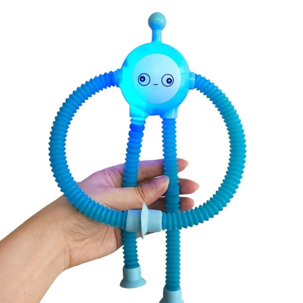 Tire y estire el tubo telescópico Fidgets Tube Toy para niños Curva libre Ansiedad Reduzca el dedo Juguete para autismo AÑADIR