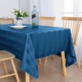 thumbnail image 2 of Striped Square Tablecloth Beige - Stainproof, Spillproof and Waterproof Washable Polyester Fabric 4 ft Table Cloth for Outdoor Picnic and Banquet, 54 x 54 Inch, 2 of 15