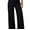 Black, variant on DOKOTOO Women Wide Leg Jeans High Waisted Stretch Denim Flare Pants Vintage Blue High Rise Loose Fit Raw Hem Five Pocket Jeans US Size