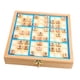 thumbnail image 5 of Tablero de juego de sudoku de madera, juego de escritorio, rompecabezas educativo, pensamiento numérico azul, 5 of 9
