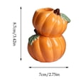 thumbnail image 6 of Luckky Thanksgiving Pumpkin Shaped Ceramic Candle Holder, Fall Harvest Candlestick for Tealight Votive & Pillar Candles, Autumn Table Centerpiece, Mantel Shelf Farmhouse Home Decor, 6 of 6