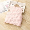 thumbnail image 4 of LYMAYTER Kids Baby Boys Girls Cotton Vest Toddler Fall Winter V-Neck Warm Waistcoat Girls Solid Color Sleeveless Jacket for 9M-6 T, 4 of 9