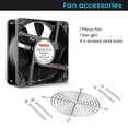 thumbnail image 7 of Wathai 2Pin 120mm x 38mm 12V DC Brushless Cooling Fan High Airflow Cooler Fan, 7 of 7