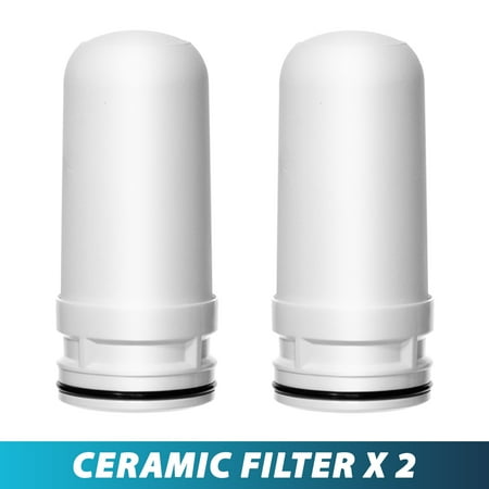 Ceramic Filter Cartridge Ceramic Replacement Cartridge for LittleWell Faucet Mount Water Filters DFC1, DFW1, DFW2 (Pack of 2) ()