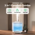 thumbnail image 3 of Homvana - Humidificadores pequeños para recámara, 2 paquetes de 1,8 l de niebla fría humidificador de relleno superior para guardería, difusor de aceite esencial, 3 en 1 para plantas domésticas, 3 of 5