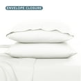 thumbnail image 3 of Bare Home Premium 1800 Collection 4-Piece Bed Sheet Set with Envelope Pillowcases, Full, Cream, 3 of 8