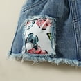 thumbnail image 6 of Otqutp Comfy Clothing for Toddler Children's Rompers Summer Girls Baby Print Short Sleeved Romper Denim Skirt Children's Suit, 6 of 6