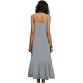 thumbnail image 3 of Vestido Largo de Hombro sin Mangas Cómodo sin Mangas Vestido Sólido de Cuello Redondo para Verano Y Primavera Vestido Casual Pantalones para Mujeres, 3 of 6