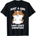 thumbnail image 1 of Just A Girl Who Loves Hamsters Cute Hamster Girl playera, 1 of 2