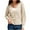 Beige, variant on TUWABEII Cardigan Sweaters for Women,Women's Casual Solid Color Button Loose Knit Top Sleeve V-Neck