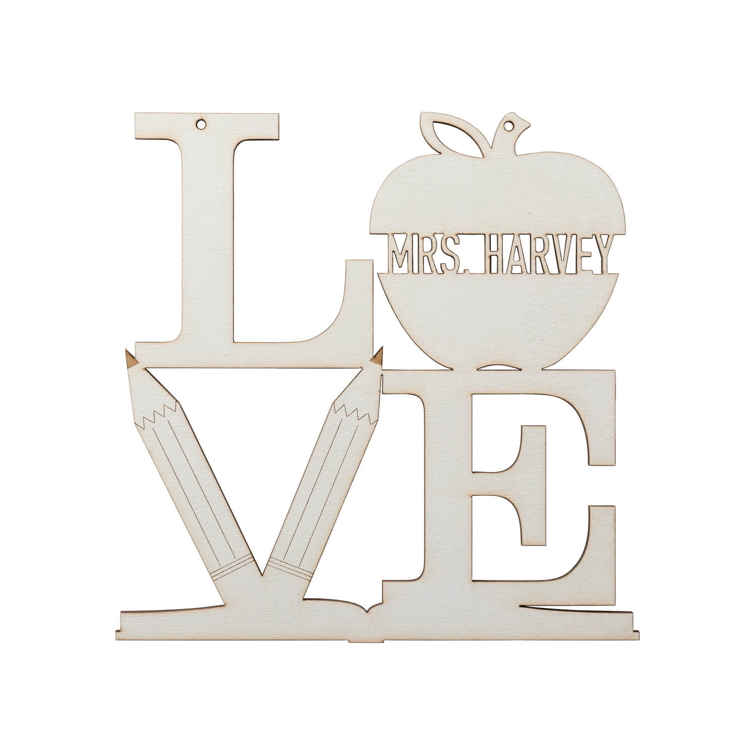 DIY Love to Teach Plaque
