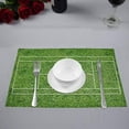 thumbnail image 2 of MKHERT Funny Green Tennis Court Placemats Table Mats for Dining Room Kitchen Table Decoration 12x18 inch,Set of 4, 2 of 4
