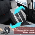 thumbnail image 4 of 2019 for Subaru Forester Seat Cover, Waterproof PU Leather Full Set of 5 Seats Non-slip Protect and Upgrade Seats, Black and Gray Car Seat Covers, Pet Car Seat Covers, 4 of 9