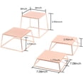 thumbnail image 2 of Expositores de comida YFEEN, elevadores de mesa para postres, oro rosa, juego de 4, 2 of 5