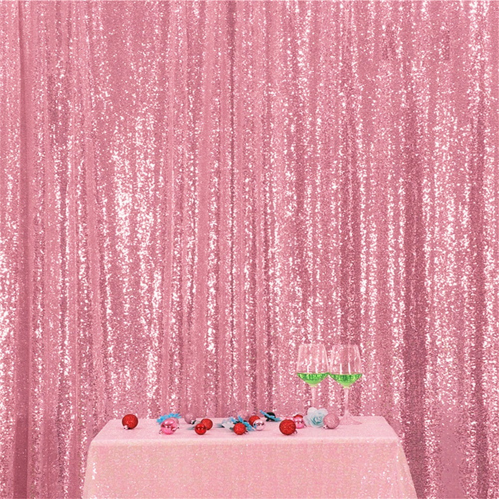 Zdada Purple Shimmer Sequin Backdrop 6ftx8ft-Party Photo Backdrop Sparkly Backdrop Curtain-Not Through
