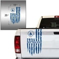 thumbnail image 2 of Dont Tread On Me Gadsden Flag Distressed American USA US Flag Truck Tailgate Vinyl Decal Compatible with most Pickup Trucks 1776 Betsy Ross Flag Decal (11" x 20", Blue), 2 of 8