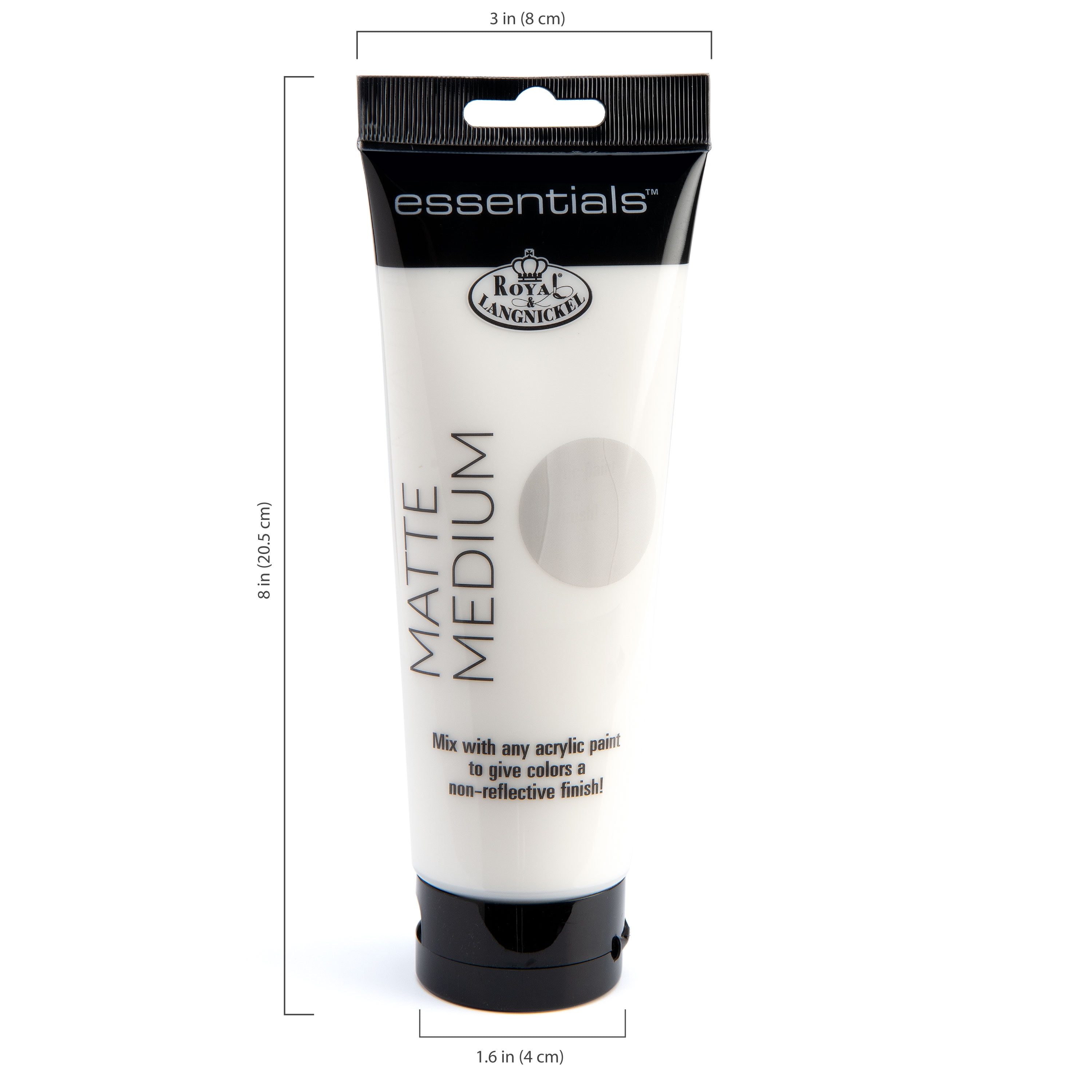 Royal & Langnickel - Médium mat pour peinture acrylique Essentials 250 ml | RAM-25MA | ROYAL BRUSH MFG MOYEN MAT 250ML