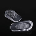 thumbnail image 4 of 1 Pair of Transparent Gel Heel Wedges Cushions Pad for Height Increase and Ankle Support Suitable for Various Shoe Types, 4 of 20