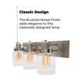 thumbnail image 2 of Bathroom Vanity Light Fixture - Bath Interior Lighting (Brushed Nickel, 3 - Lights), 2 of 6
